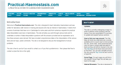 Desktop Screenshot of practical-haemostasis.com