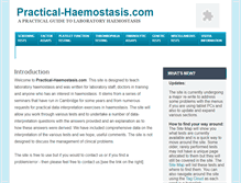 Tablet Screenshot of practical-haemostasis.com